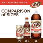 A w Zero Sugar Root Beer Soda Pop  12 Fl Oz  24 Pack Cans Free Shipping      