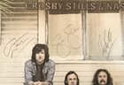 David Crosby Stills   Nash Signed Poster Deja Vu Album Litho Beckett Loa