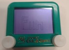 Etch A Sketch Pocket Rare Green Magic Screen Travel Toy Kids Ohio Art Co Euc Vtg