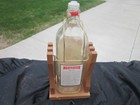 Beefeater 1 Gallon Dry Gin Bottle On Wooden Stand Tilt And Pour Man Cave Display
