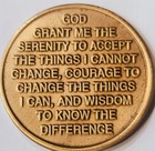 Butterfly Prayer Affirmation Medallion Miracles Religious Spritual Aa Na Bronze 