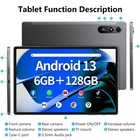 2026 Android 12 6gb 128gb Rom 10 51 Inch Tablet  5g Wifi 7000mah Dual Camera New