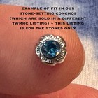 3mm Round Blue Cubic Zirconia Stones  diamond Back Rhinestones  - Set-of-6