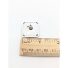 Vintage Square Metal Ice Cream Cone Turquoise White Stud Earrings Chunky Large