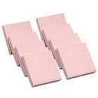 8 Pcs 2 x2  Pink Rubber Carving Blocks For Stamp Soft Rubber Crafts  Square