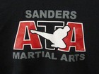 Gildan Youth M Black Sanders Ata Martial Arts Pullover Hoodie Sweatshirt