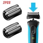 2pack For Braun Shaver Foil Head Part Cutter Razor Blade 32b 3series Replacement