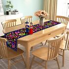 Day Of The Dead Table Runner Sugar Skull Dia De Los Muertos Decoration Mexican F