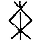 2pcs Protection Rune Viking Vinyl Decal - 3 5 x5 9  Waterproof Sticker Black