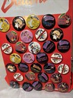 Vintage 1987 Display Set Of 35 Buttons Who Framed Roger Rabbit Disney Movie