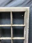 Antique Vtg Early 16 Lite Window Sash Shabby White Chic 28  Sq  Old 1617-24b