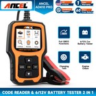 Ancel Ad410 Pro 6v 12v Auto Battery Tester Code Reader Obd2 Scanner Check Engine