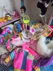 Barbie Wardrobe One Small 1977 Barbie   A Lot Of Pieces Of Clothing   Accessorys