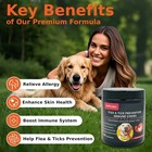 Flea And Tick Natural Prevention For Dogs Chewable  Flea   Tick 180 Chews Dog Us