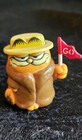 Vintage 1981 Garfield Big Cat On Campus Fan Go 2  Plastic Pvc Toy Figure