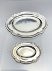Pair Of Willam B Meyers  Doll Miniature Sterling Silver Serving Trays