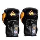 2 Set Of 14oz Punching Boxing Gloves   Cheek Protective Head Guard Black   White