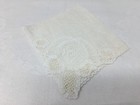 Sale Lovely Vintage Rose Cameo Lace Corner Linen Wedding Hankie Free Ship
