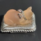 Estee Lauder Compact Cat Pink Meow Pleasures Solid Perfume Usa Vintage