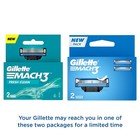 Gillette Mach 3 Manual Shaving Razor Blades - 2s Pack  cartridge 