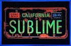 Sublime Orange License Plate Vintage Black Light Poster 23 X 35