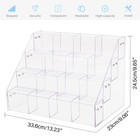 Sticker Display Stand 4-tier 16 Pockets Acrylic Holder Organizer For Vendors