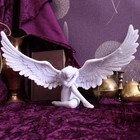 Sobbing Angel Statue Figurines  Small Resin Cherubs With Wings  White 