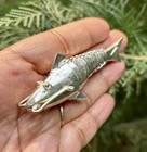 999 Silver Hindu Religious Lord Vishnus Flexible Fish Machli  Matasya  15 7 Gram