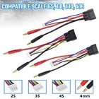 4s 3s 2s Lipo Battery Bullets Connector Cable Adapter For Traxxas Trx 1 8 Rc Car