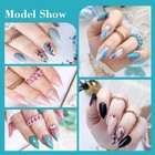 Clear Short Stiletto Nail Tips  600pcs Half Cover Soft Gel Stiletto Nail Tips   