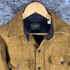 Vintage Arrow Cpo Shirt Jacket Mens Medium Wool Blend Anchor Buttons 70s
