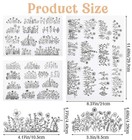 25pcs Embroidery Transfer Patterns  2 Sheets One Size  Black