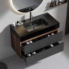 36  Wall Mounted Bathroom Vanity W sink 2 Drawer floating Vanity Storage Cabinet