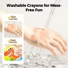 Jumbo Crayons For Toddlers  36 Colors Twistjoy Non Toxic Washable Crayon  Eas   