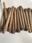 Wood Bobbins Quills Vintage Factory Reclaimed  8 3 4 And 7 3 8   Lot Of 30