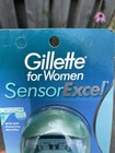 Gillette Sensor Excel Women Handle Shaver 2 Cartridges 1998 Razor No Slip Grip