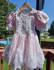 Tip Top Pagent Flower Girl Dress Vintage Size 4 Toddler Ruffle Beaded