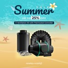 Mars Hydro 4  Inline Fan Air Filtration Kit With Carbon Filter For Grow Tent