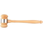 Wood Gavel And Sound Block Set Handcrafted For Judge Lawyer Auction Sale
