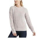 Lucky Brand Sweater Women Small Pink Knit Crew Neck Blouse Pullover Sweatshirt