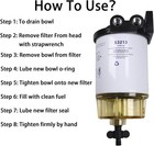 Carmocar Fuel Filter Water Separator Replacement For Marine Outboard Motor Mercu