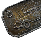 Vintage 1970s Dodge Brothers Detroit Michigan Antique Brass Belt Buckle