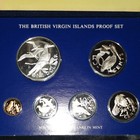 British Virgin Islands 1977 Franklin Mint Silver   Gold Proof Set W  Case   Coa