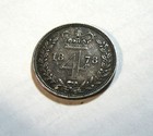 1878 Queen Victoria Great Britain Silver Maundy  4 Pence