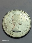 1964 Old Queen Elizabeth Ii Canada Silver Quarter 