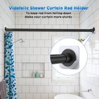 Adhesive Shower Curtain Rod Holders 4pack Curtain Rod Mount Holder For Wall b   