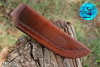 9  Inch Hand Made Pure Cow Leather Sheath For Fixed Blade Knife 1305
