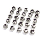 Bulk Over 7 000 1 4-20 Nylock Hex Lock Nut  Stainless Steel - Waxed Nylon Insert