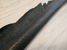 5oz Black Veg Tan Full Grain Leather Hide Single Shoulder Sheet  Panel 5-6 sqf