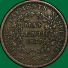 1837 Millions For Defence   Cent For Tribute Ht-46 Hard Times Token Vf  37948